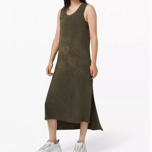 LULULEMON ALL YOURS TANK MAXI DRESS GREEN NWT 6
